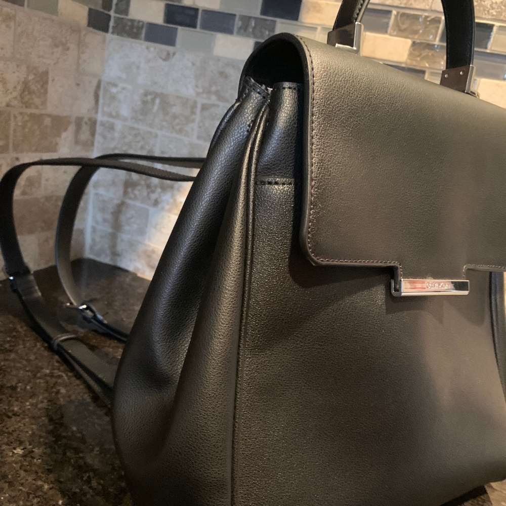 Calvin Klein black backpack like new- excellent condition
